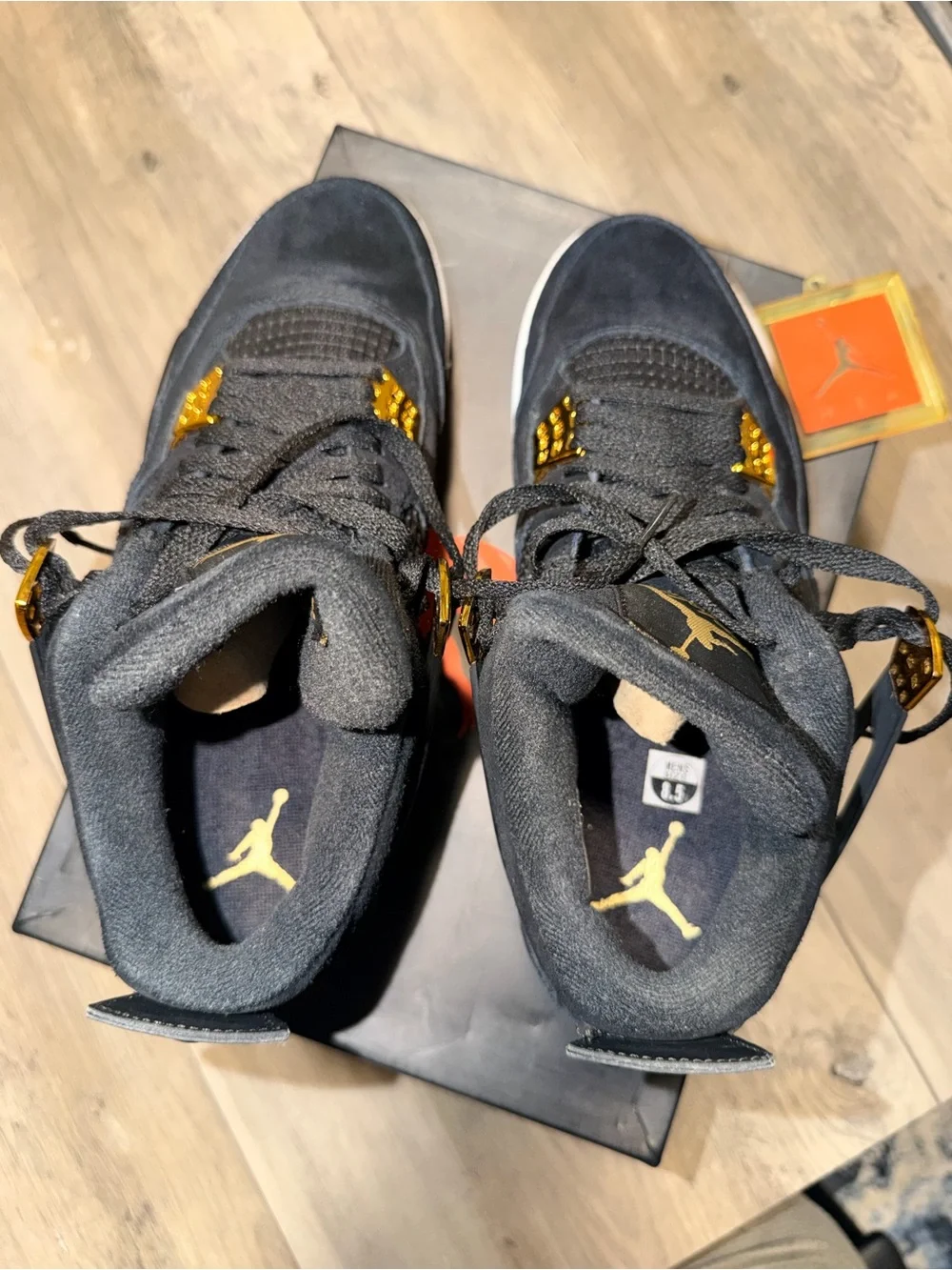 Air Jordan 4 Retro Royalty Black Metallic Gold 2017 Men’s 8.5 OG Box